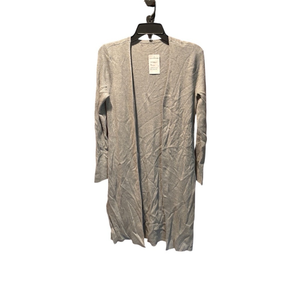 525 America Women's Open Front Cardigan Sweater in Gray NWT FLAWED